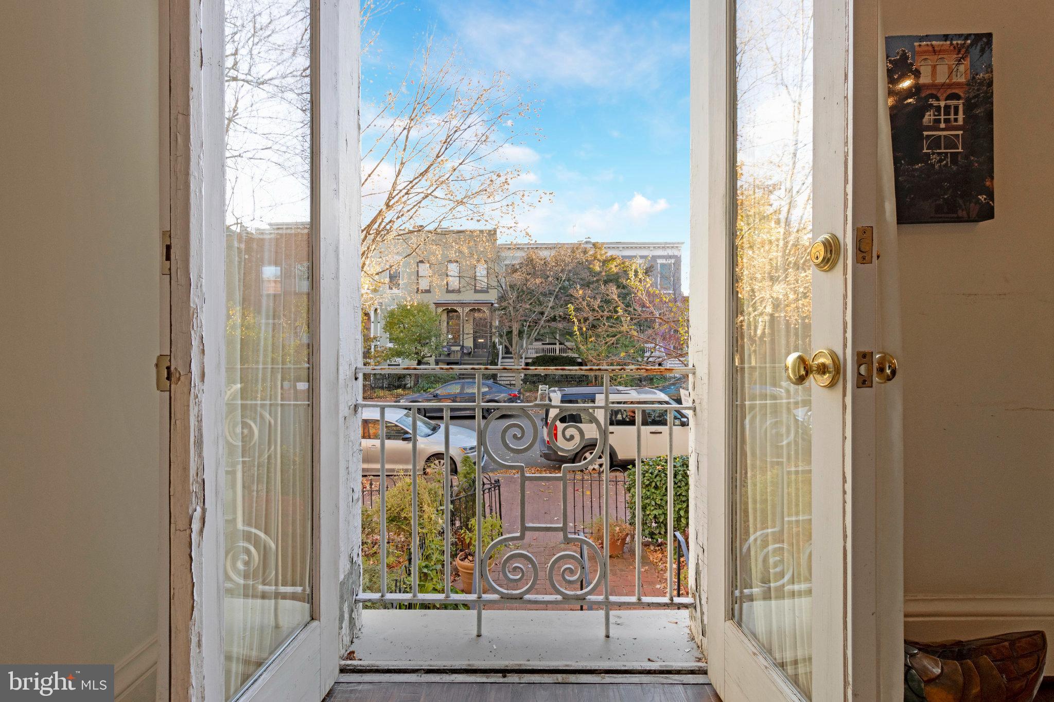 626 A Street Northeast Washington, DC 20002 - Photo 9 of 33 a view of a city from a hallway