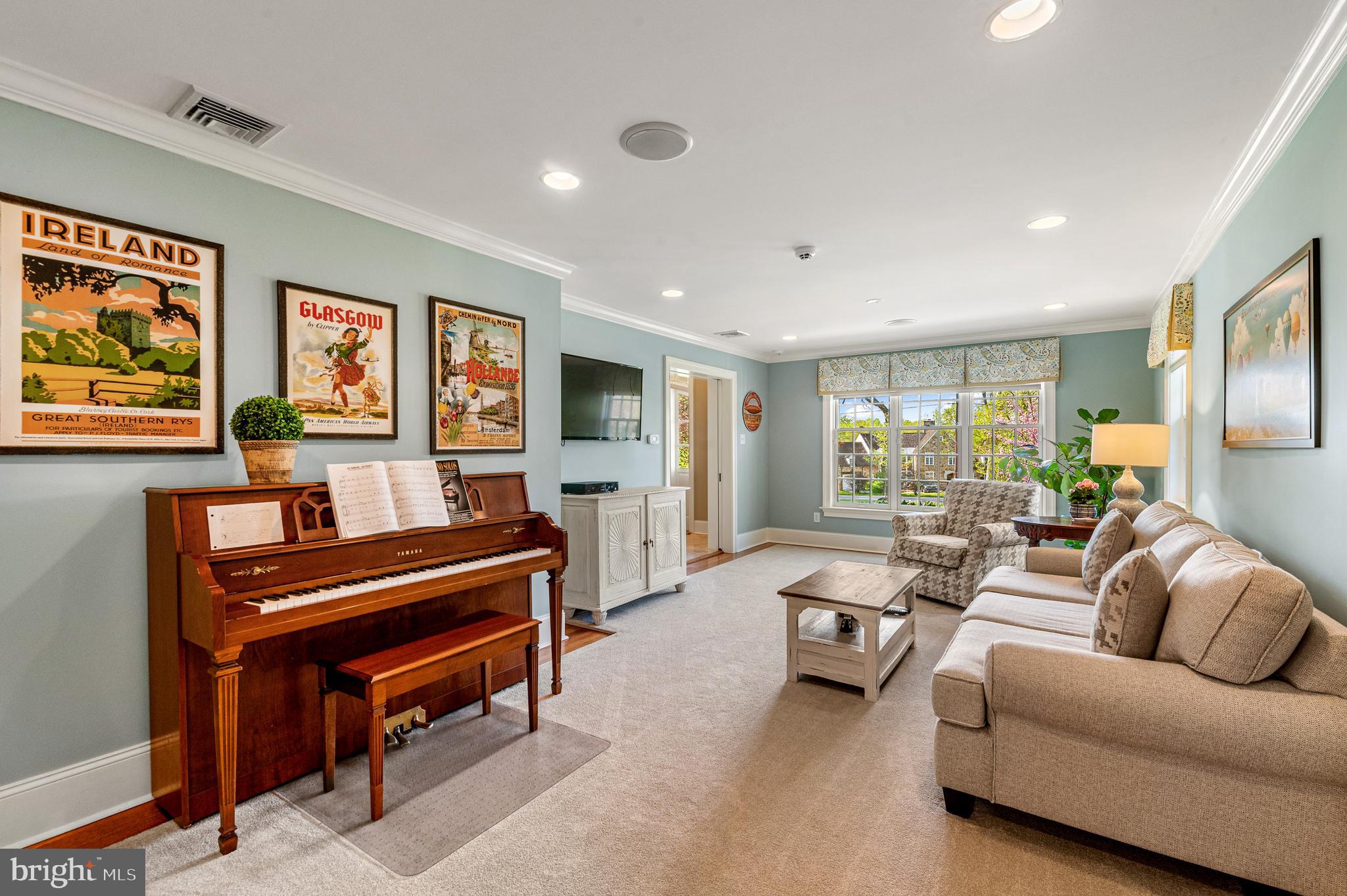 654 Andover Road Newtown Square, PA 19073 - Photo 22 of 47 Game/Music Room to left of front foyer