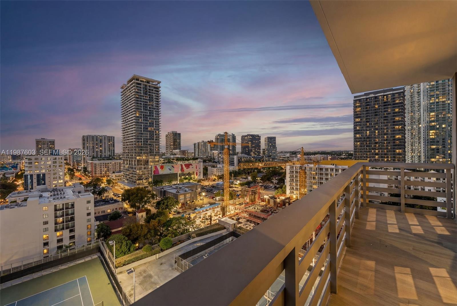 460 Northeast 28th Street, Unit 1601 Miami, FL 33137 - Photo 23 of 41 a city view from a balcony