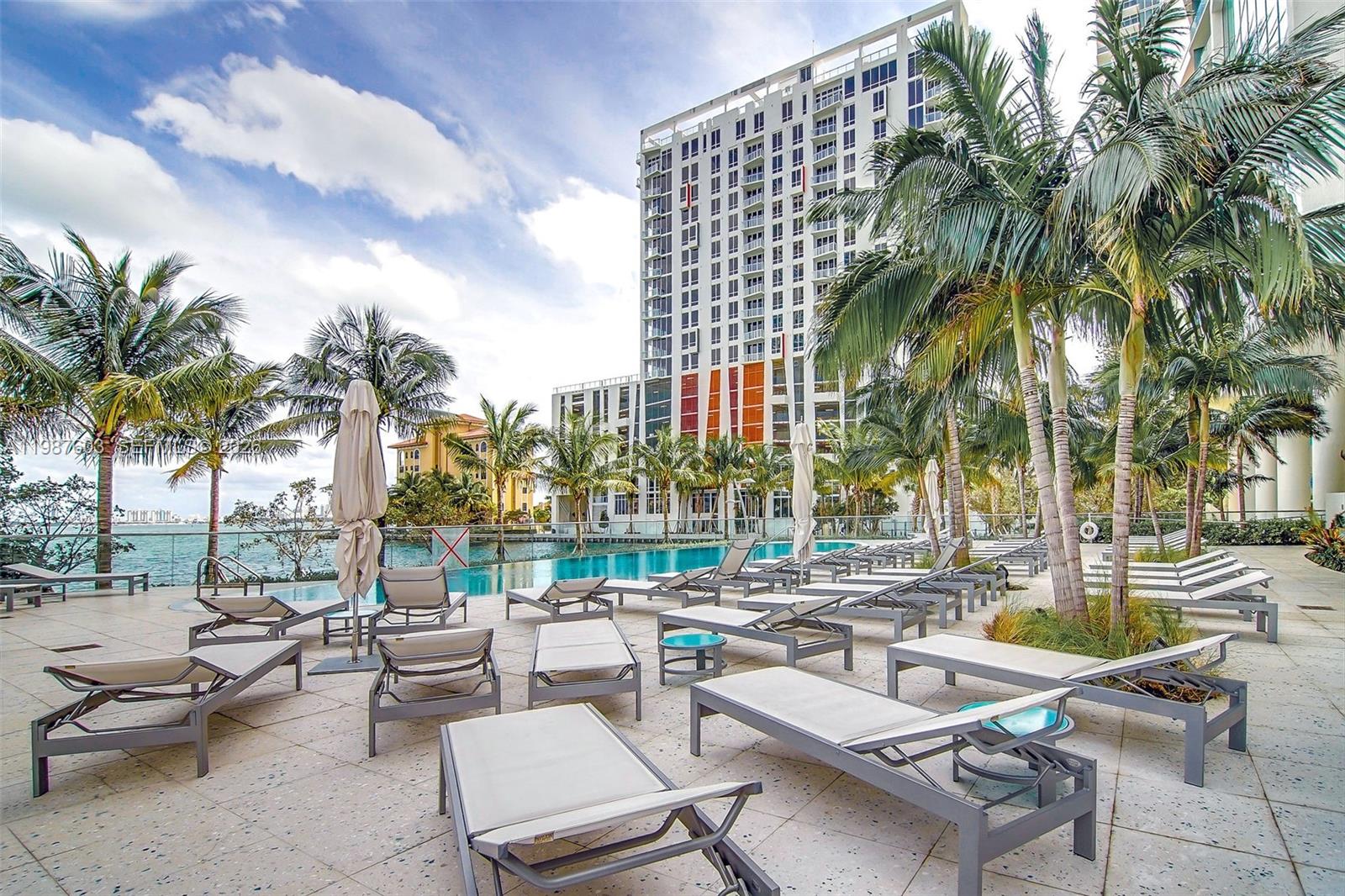 460 Northeast 28th Street, Unit 1601 Miami, FL 33137 - Photo 32 of 41 a view of outdoor space with seating area and barbeque oven