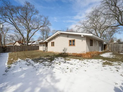 a backyard of a house
