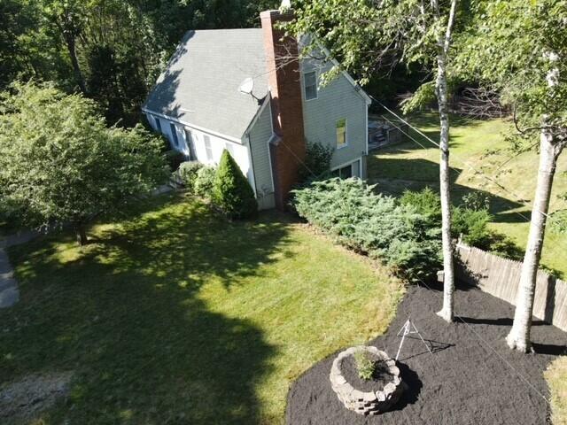 72 Bartlett Road Kittery Point, ME 03905 - Photo 5 of 31 drone shot with mulch 2