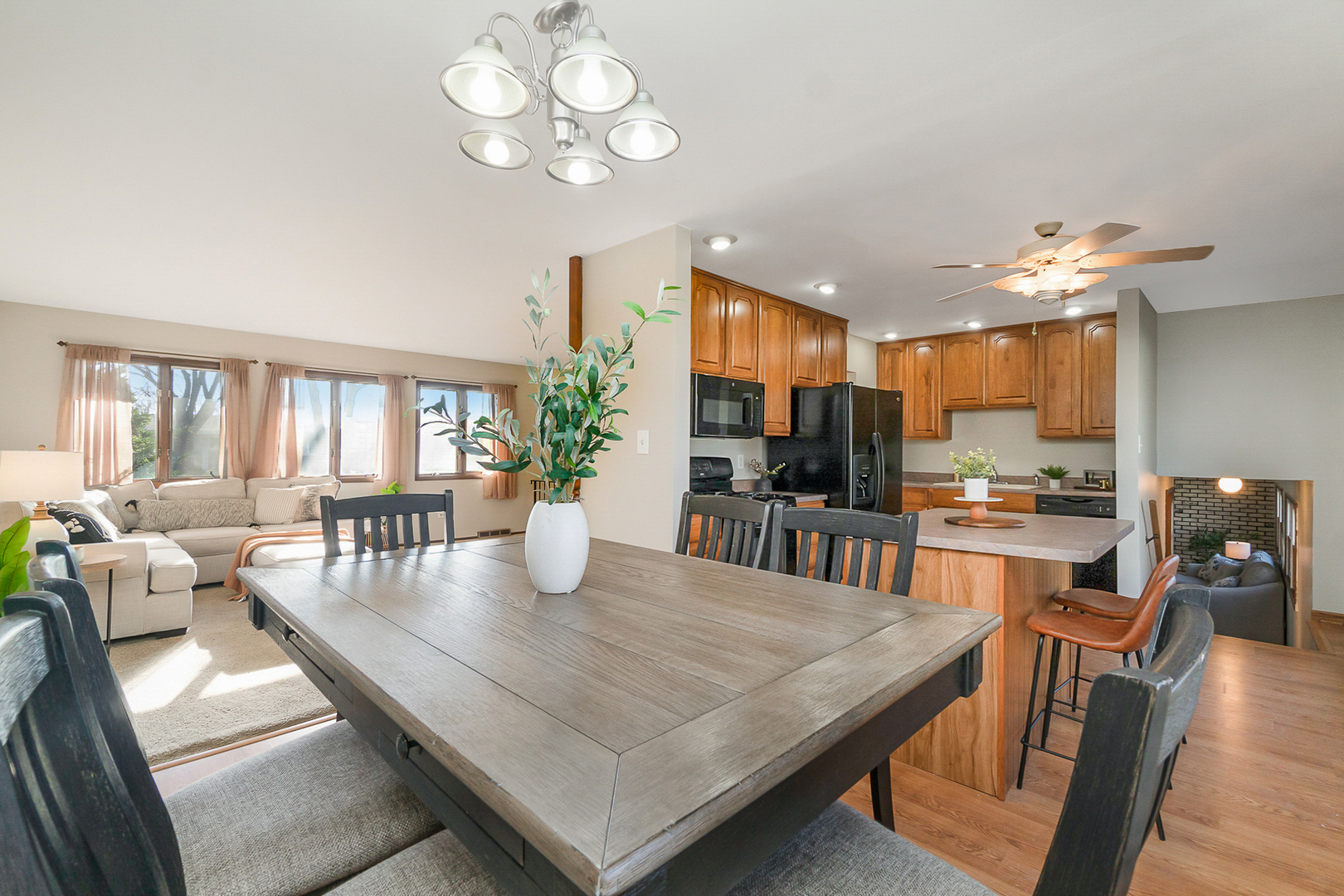 2832 193rd Street Lansing, IL 60438 - Photo 8 of 25 a view of a dining room with furniture window and wooden floor