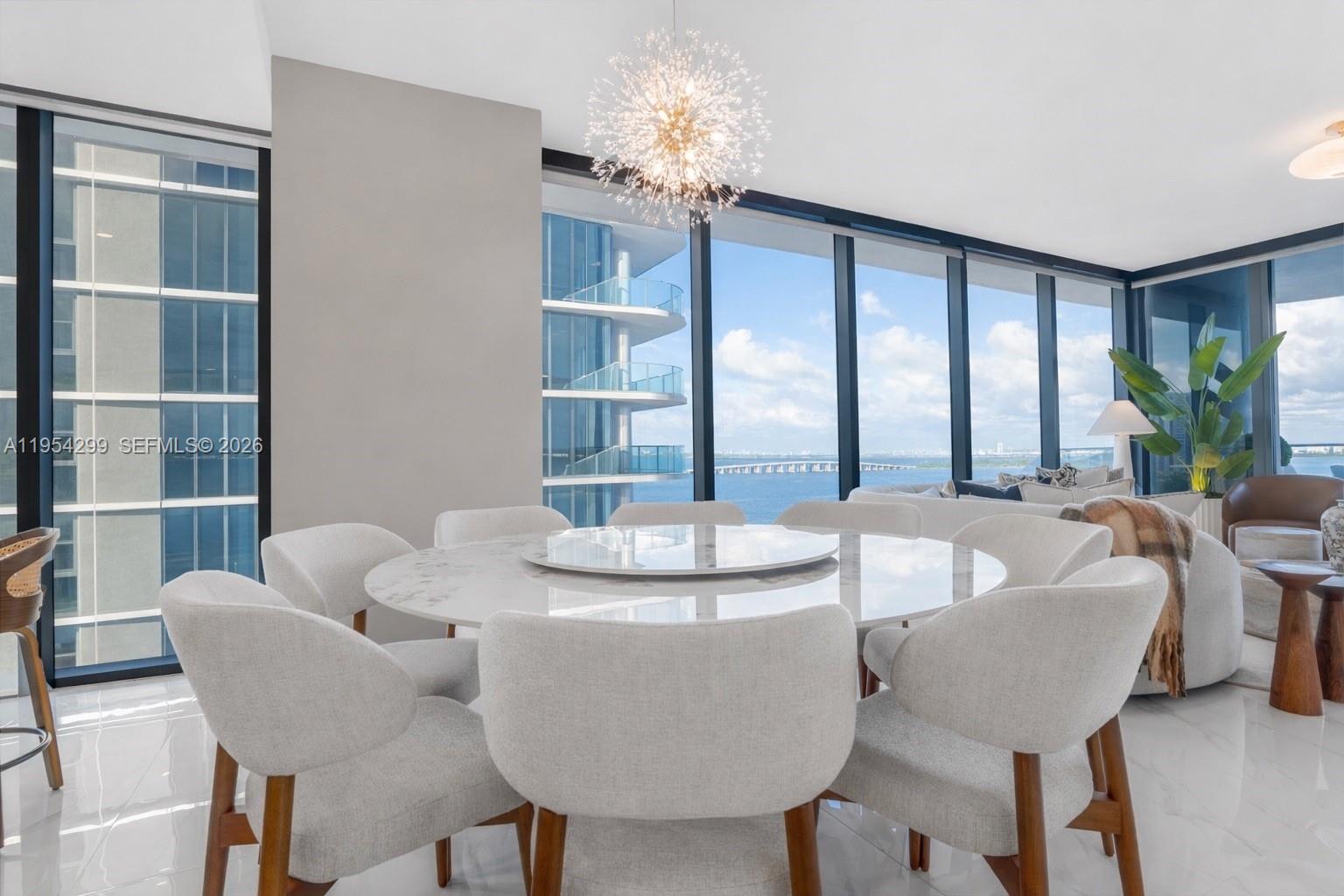 700 Northeast 24th Street, Unit 901 Miami, FL 33137 - Photo 10 of 59 a dining room with furniture and window