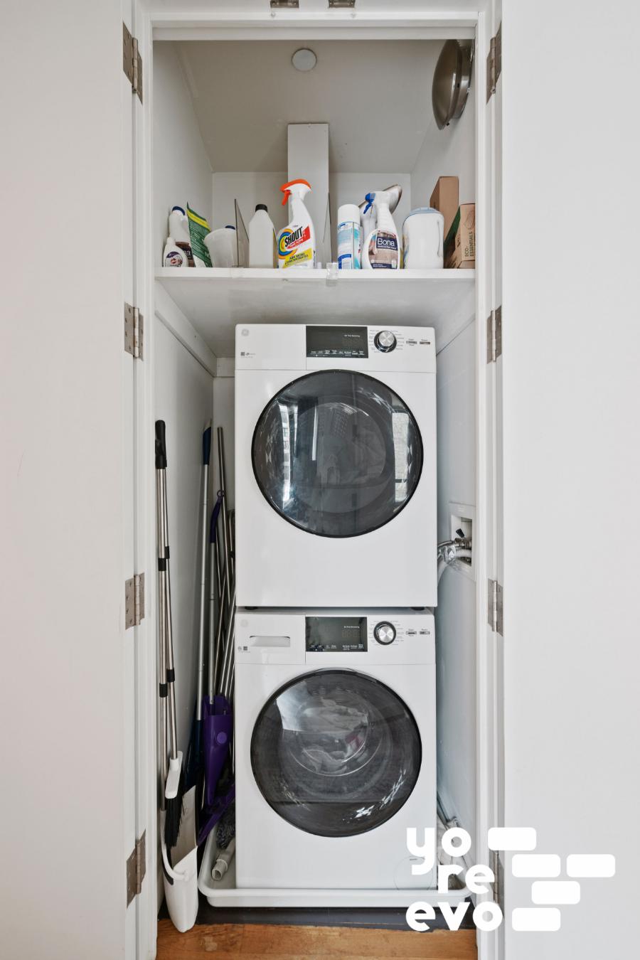 4 West 21st Street, Unit 7A Manhattan, NY 10010 - Photo 8 of 9 a utility room with dryer and washer
