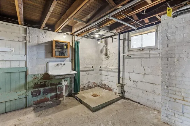 a view of a storage room