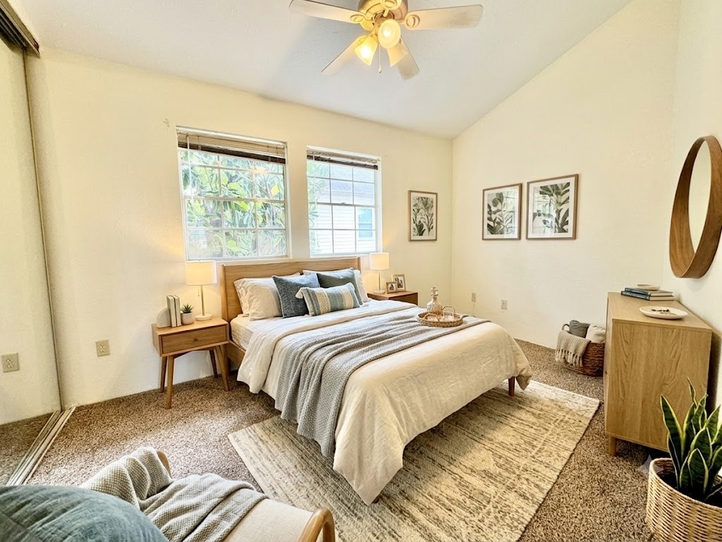 2002 Gentryside Drive, Unit 103 Houston, TX 77077 - Photo 9 of 20 Bedrooms are tucked away on 2nd level of this home to provide privacy, virtually staged.