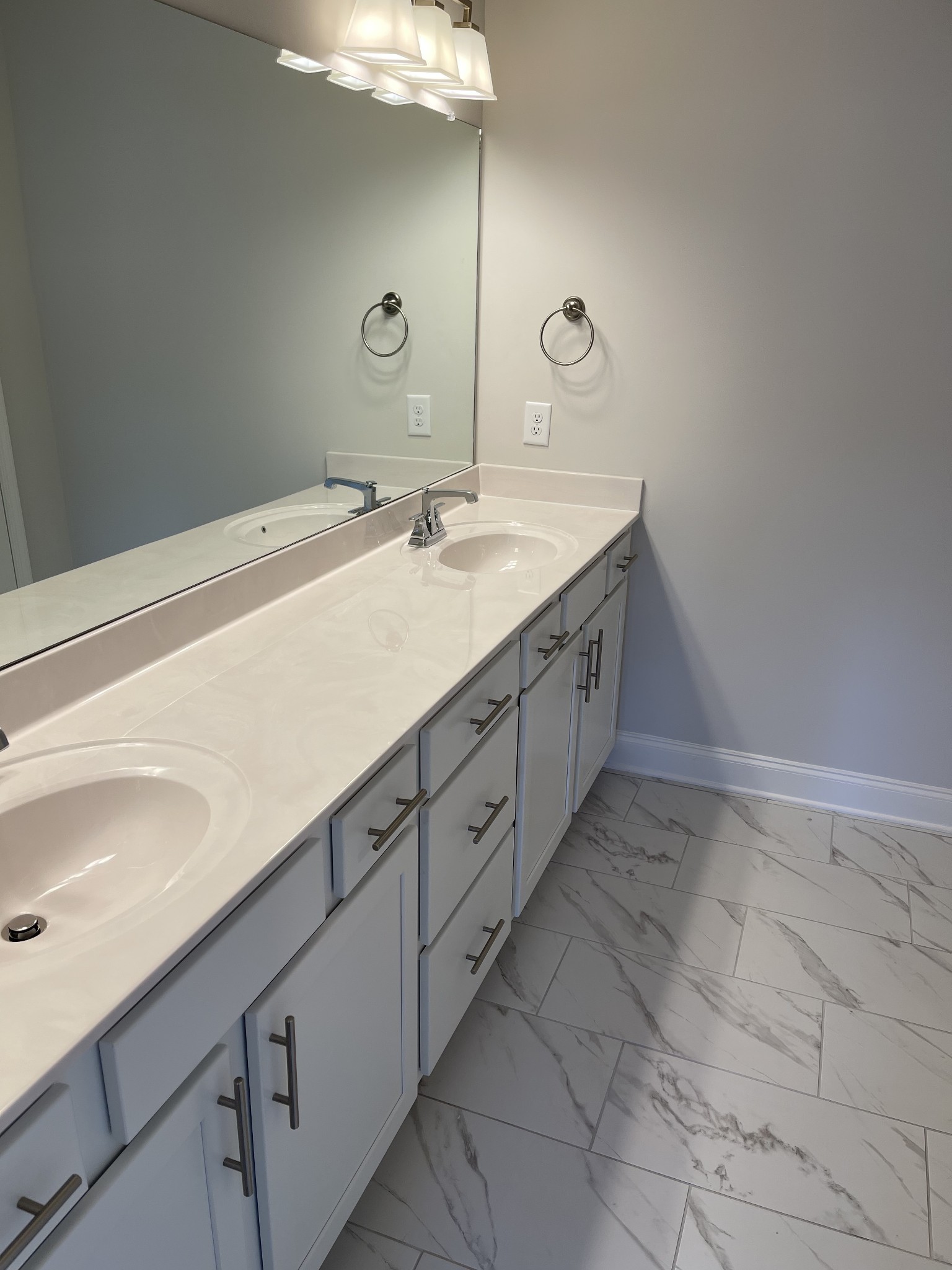 1203 June Wilde Ridge Spring Hill, TN 37174 - Photo 8 of 20 a spacious bathroom with a sink and a mirror