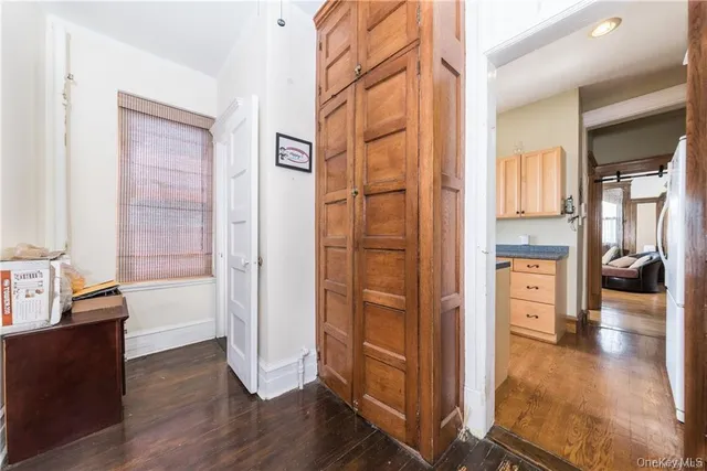 view of living room and wooden floor
