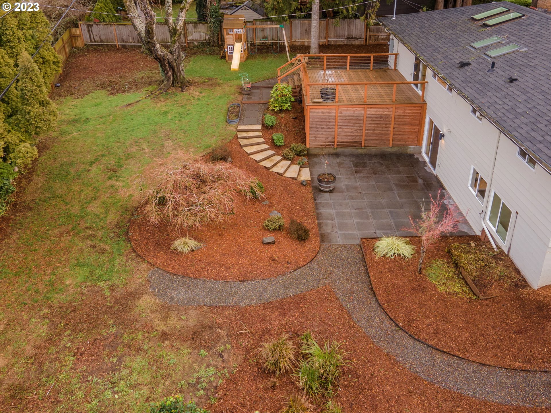10303 Southeast Stephens Street Portland, OR 97216 - Photo 27 of 32 an aerial view of a house with a yard