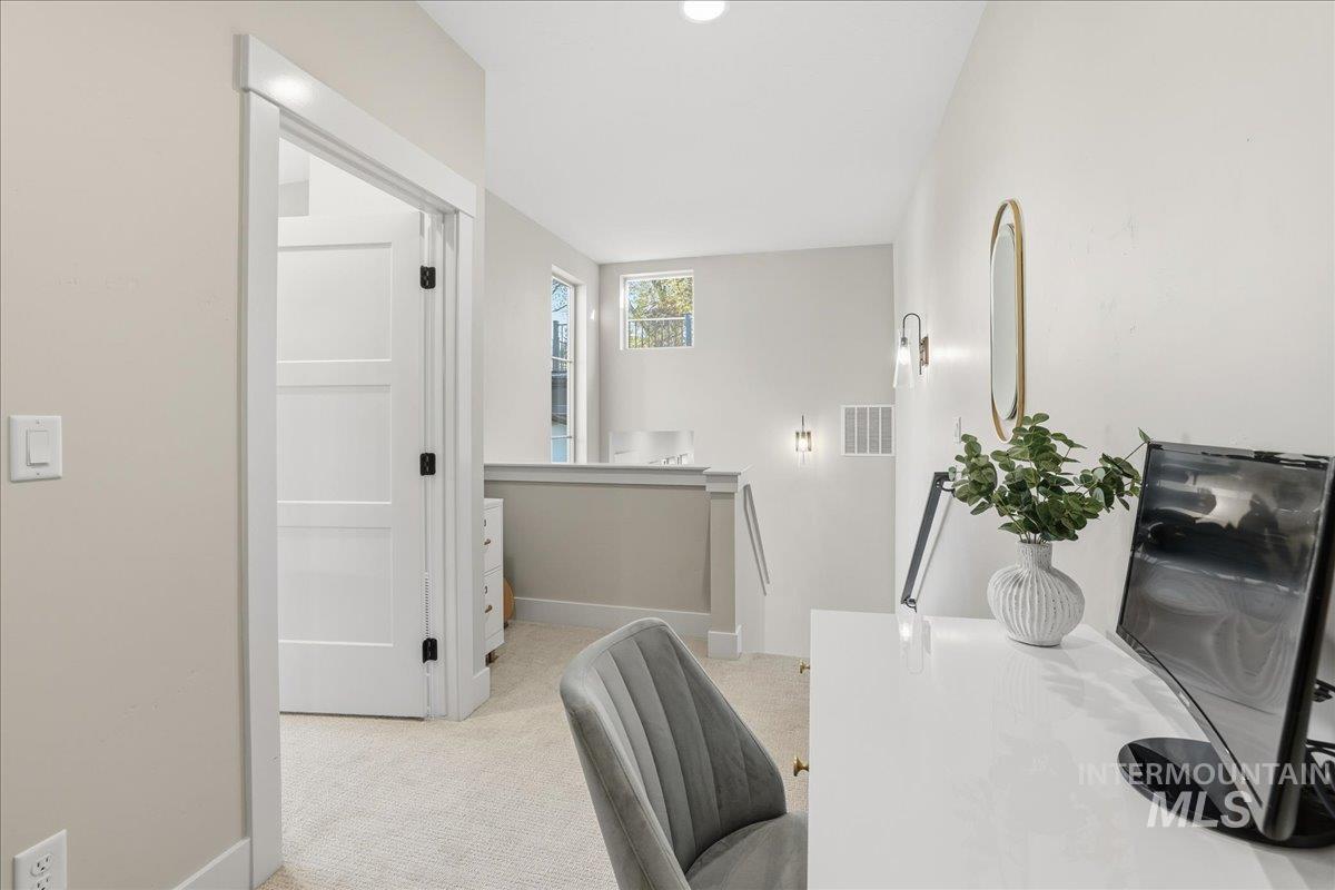 2129 North 34th Street Boise, ID 83703 - Photo 27 of 50 Dining space with light carpet and recessed lighting