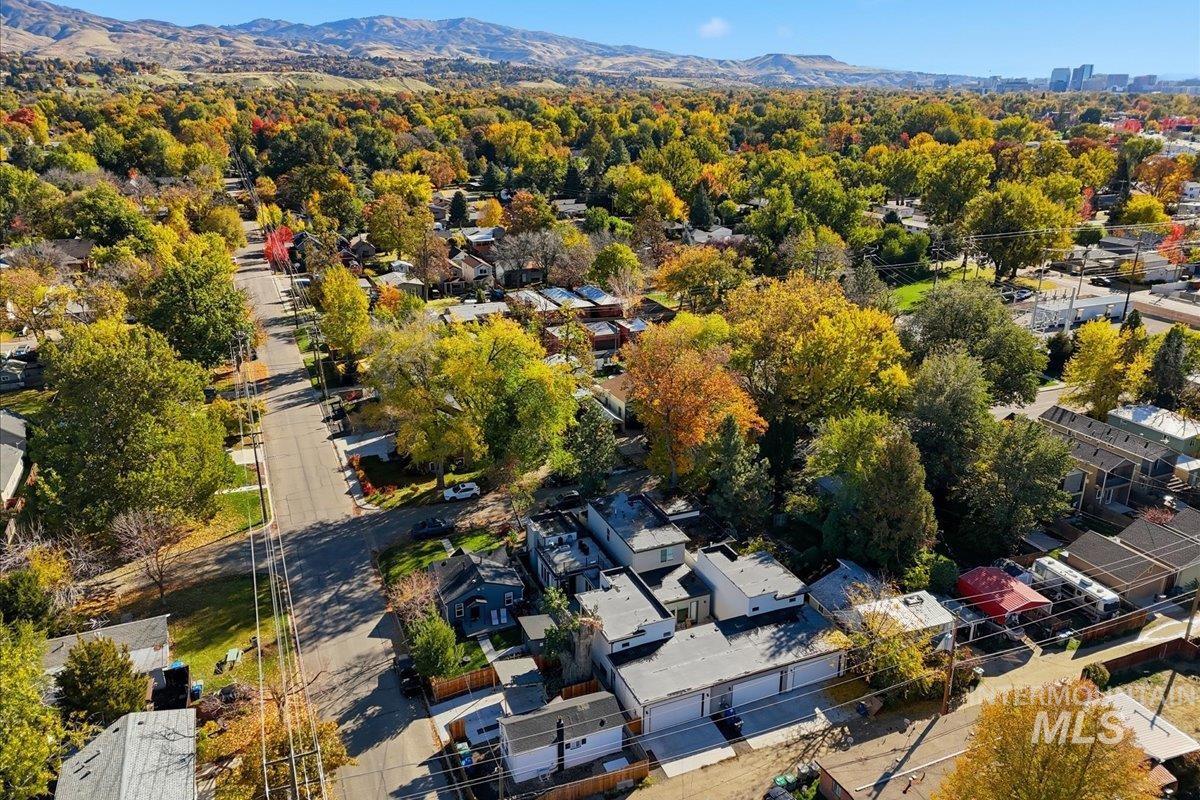 2129 North 34th Street Boise, ID 83703 - Photo 45 of 50 Aerial perspective of suburban area featuring a mountainous background