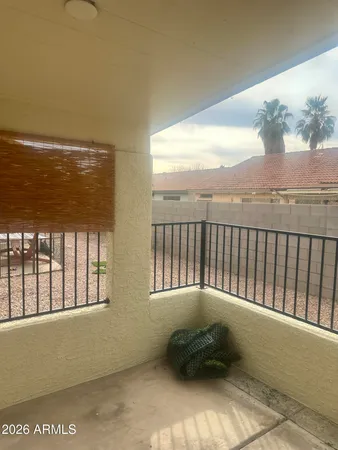 a view of balcony with couch