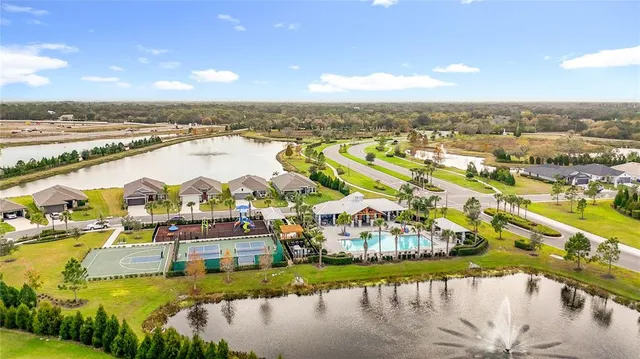 a view of an ocean with city