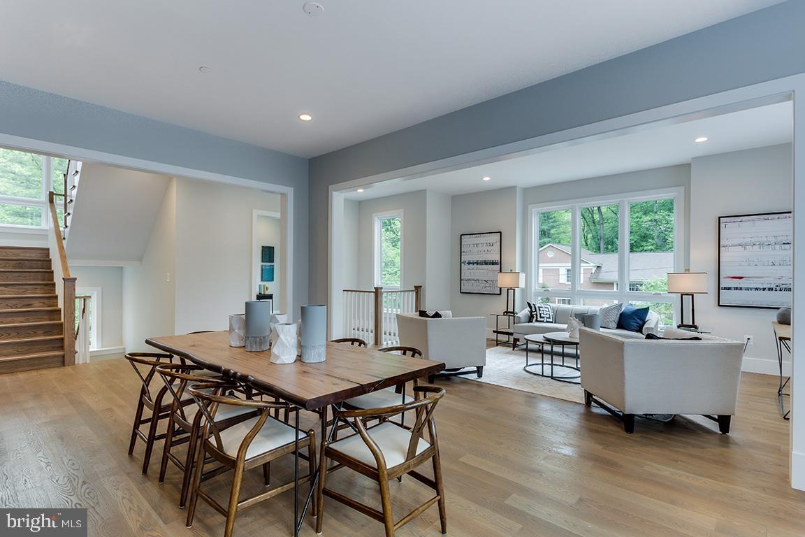 8826 Ridge Road Bethesda, MD 20817 - Photo 6 of 45 Open concept dining to living room