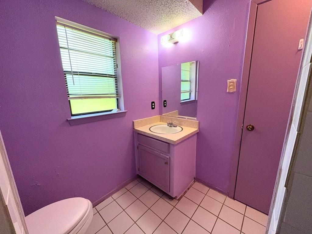 1613 Edgehill Road Benbrook, TX 76126 - Photo 19 of 22 a bathroom with a sink a toilet and mirror
