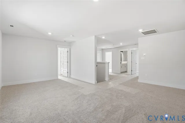 a view of a swimming pool with an outdoor seating