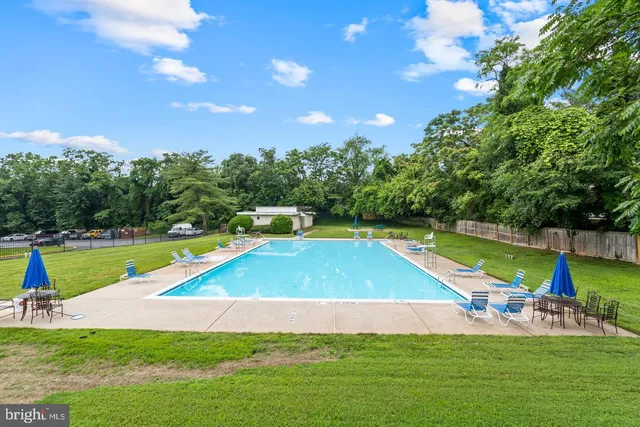a view of a lake with a big yard