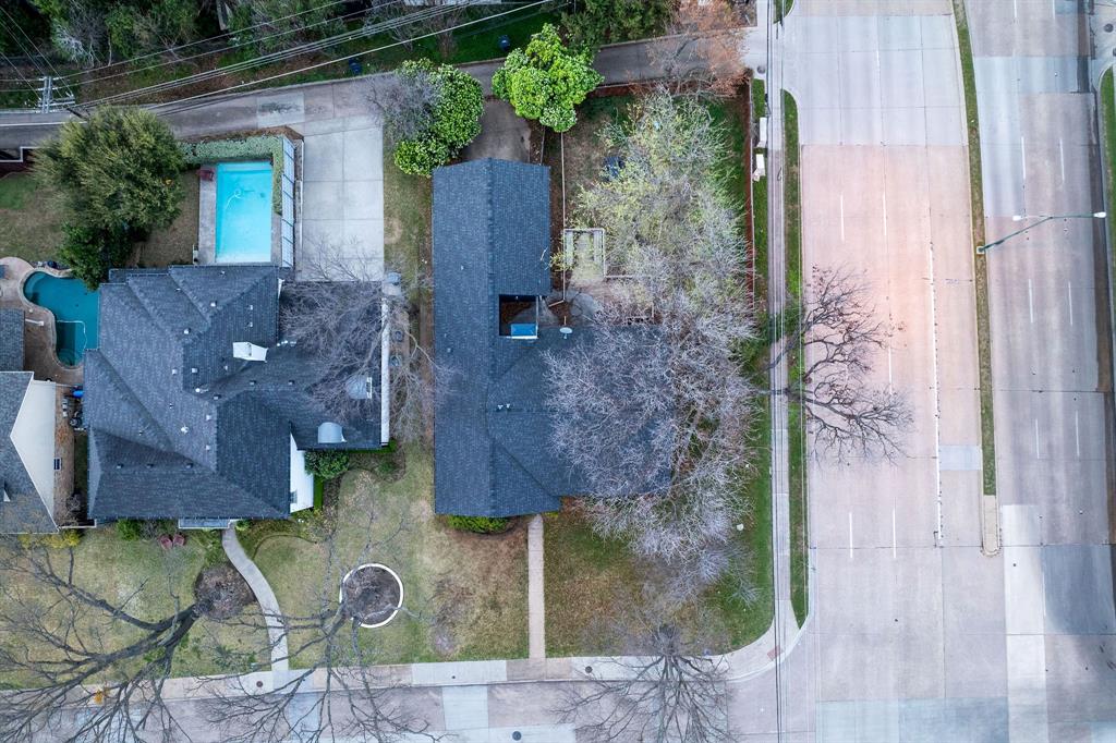 9797 Broken Bow Road Dallas, TX 75238 - Photo 3 of 16 an aerial view of residential house with outdoor space