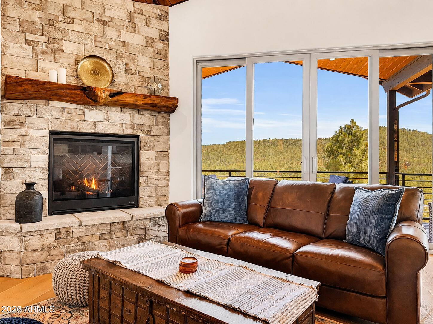 9155 Tomahawk Trail Pine, AZ 85544 - Photo 6 of 39 Fireplace