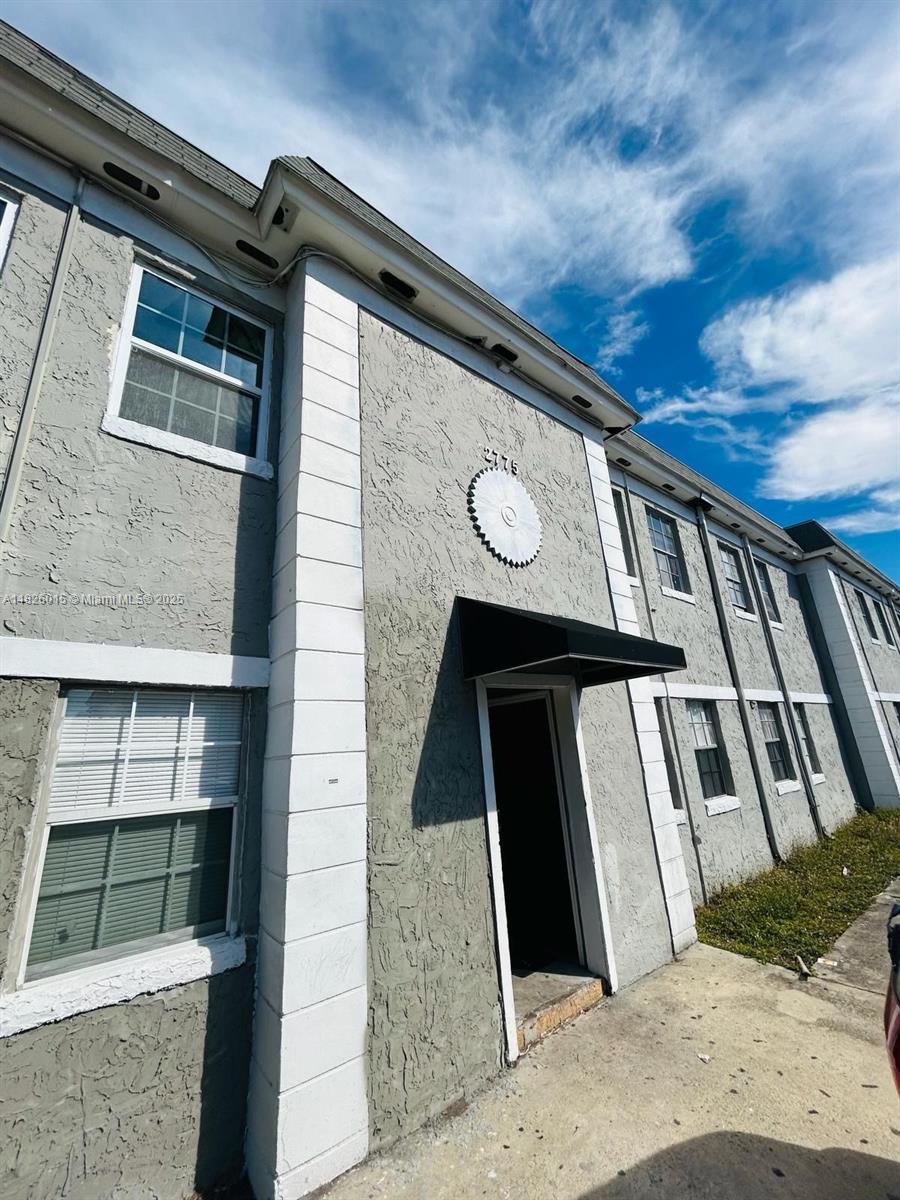 a view of an entryway door