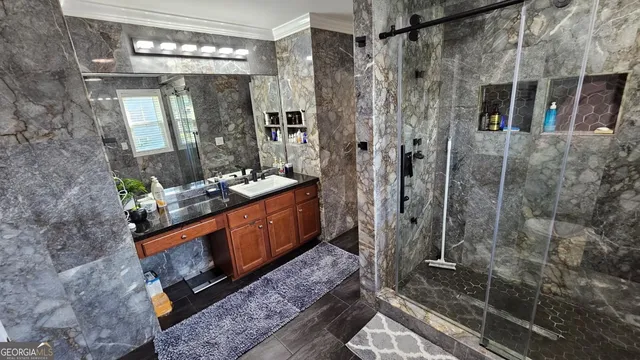 a room with gym equipment and a large window