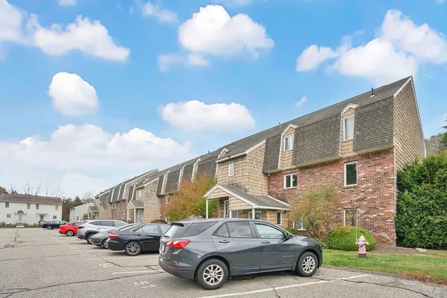 a car parked in front of a building