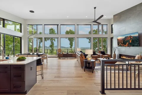 a room with lots of counter top space