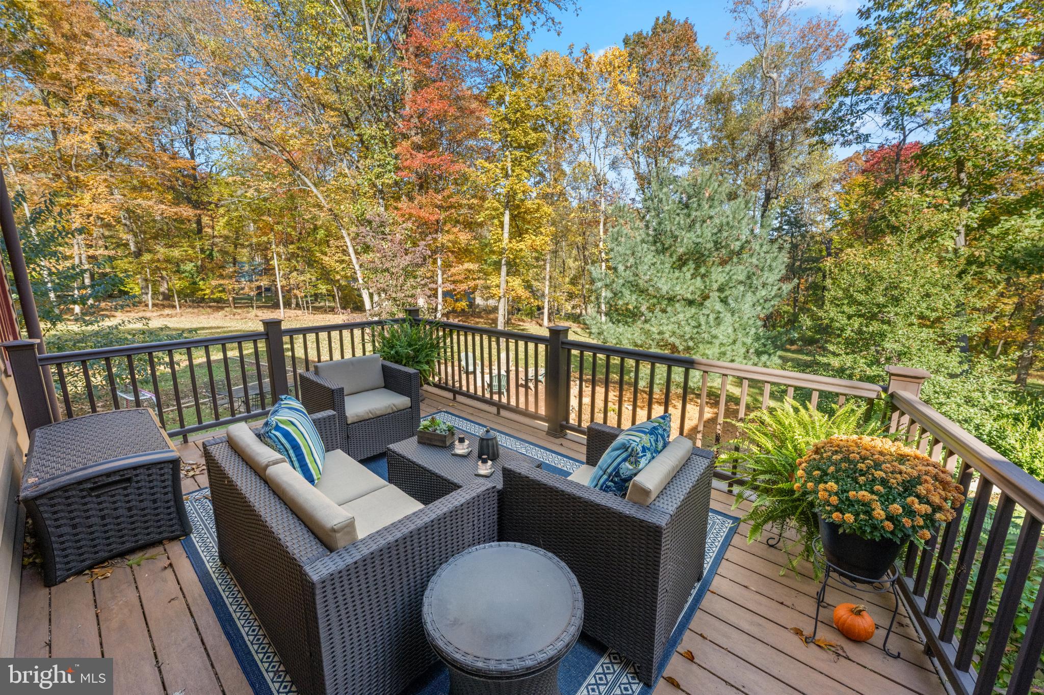 1623 Hilltop Road Spring City, PA 19475 - Photo 17 of 70 Serene deck surrounded by autumn foliage.