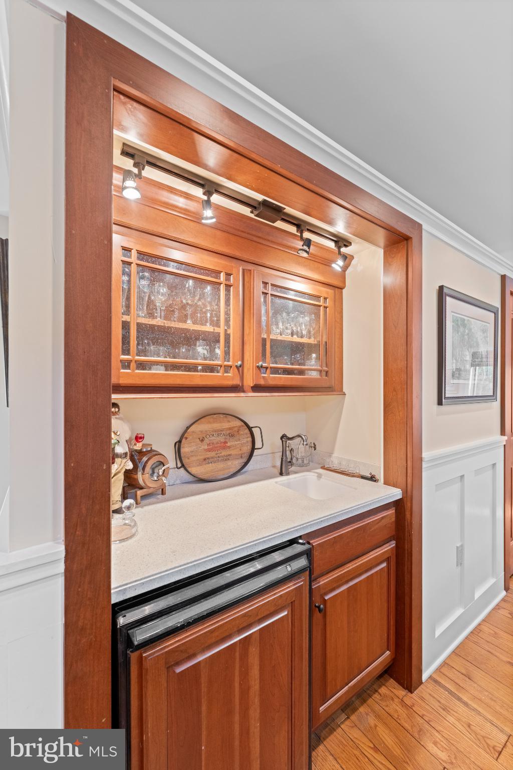 1623 Hilltop Road Spring City, PA 19475 - Photo 35 of 70 Elegant wet bar with warm wood accents.