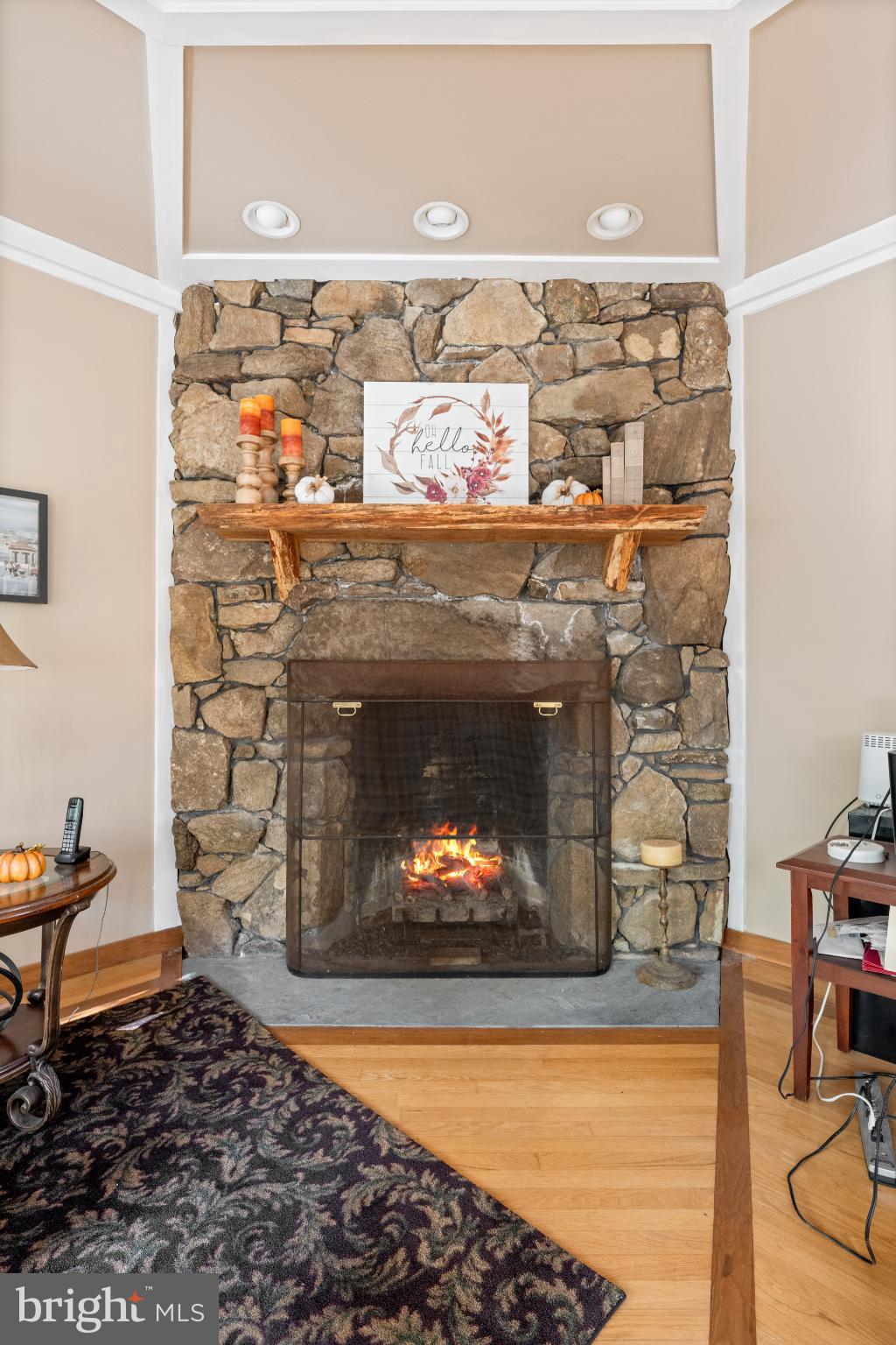1623 Hilltop Road Spring City, PA 19475 - Photo 39 of 70 Cozy stone fireplace with warm ambiance.