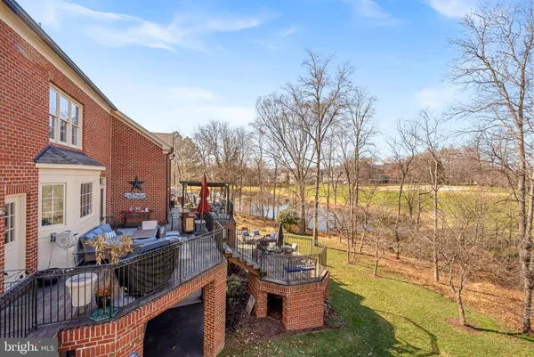 a view of a hallway with windows