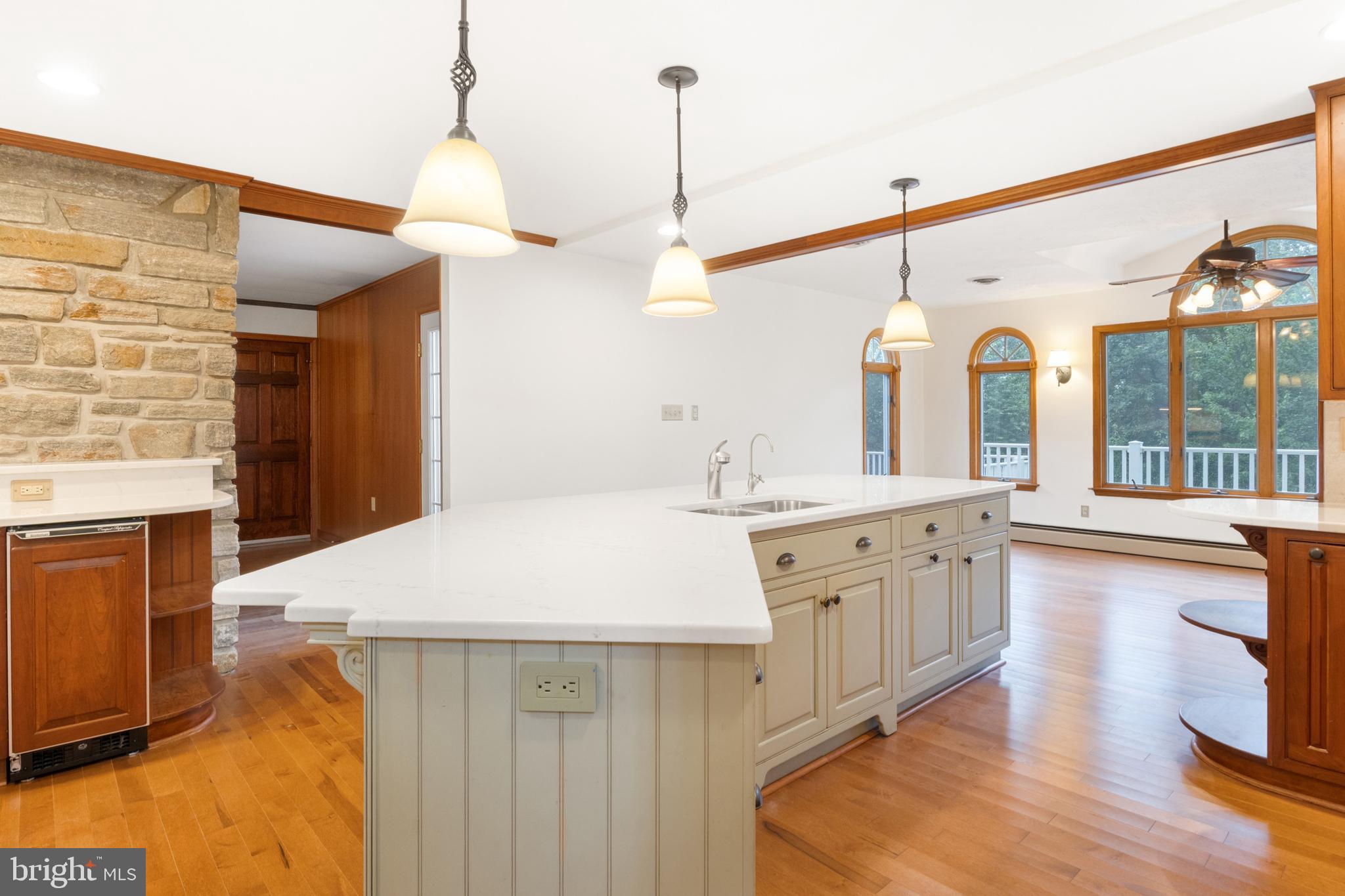 4850 Delta Road Delta, PA 17314 - Photo 33 of 74 a bathroom with a sink a vanity and a large mirror