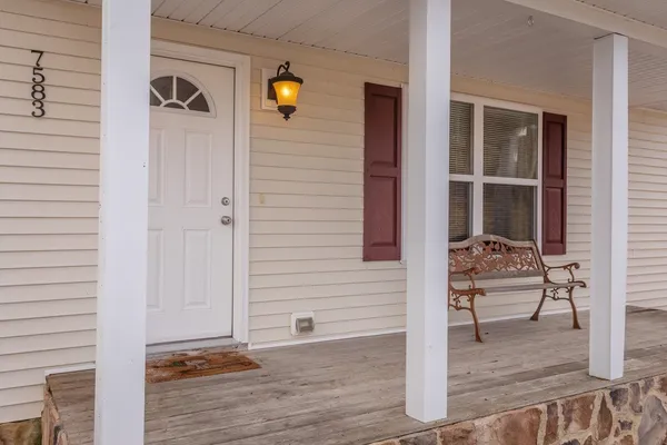 a view of front door of house
