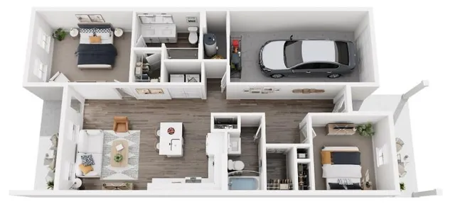 a picture of a bathroom with mirror and sink