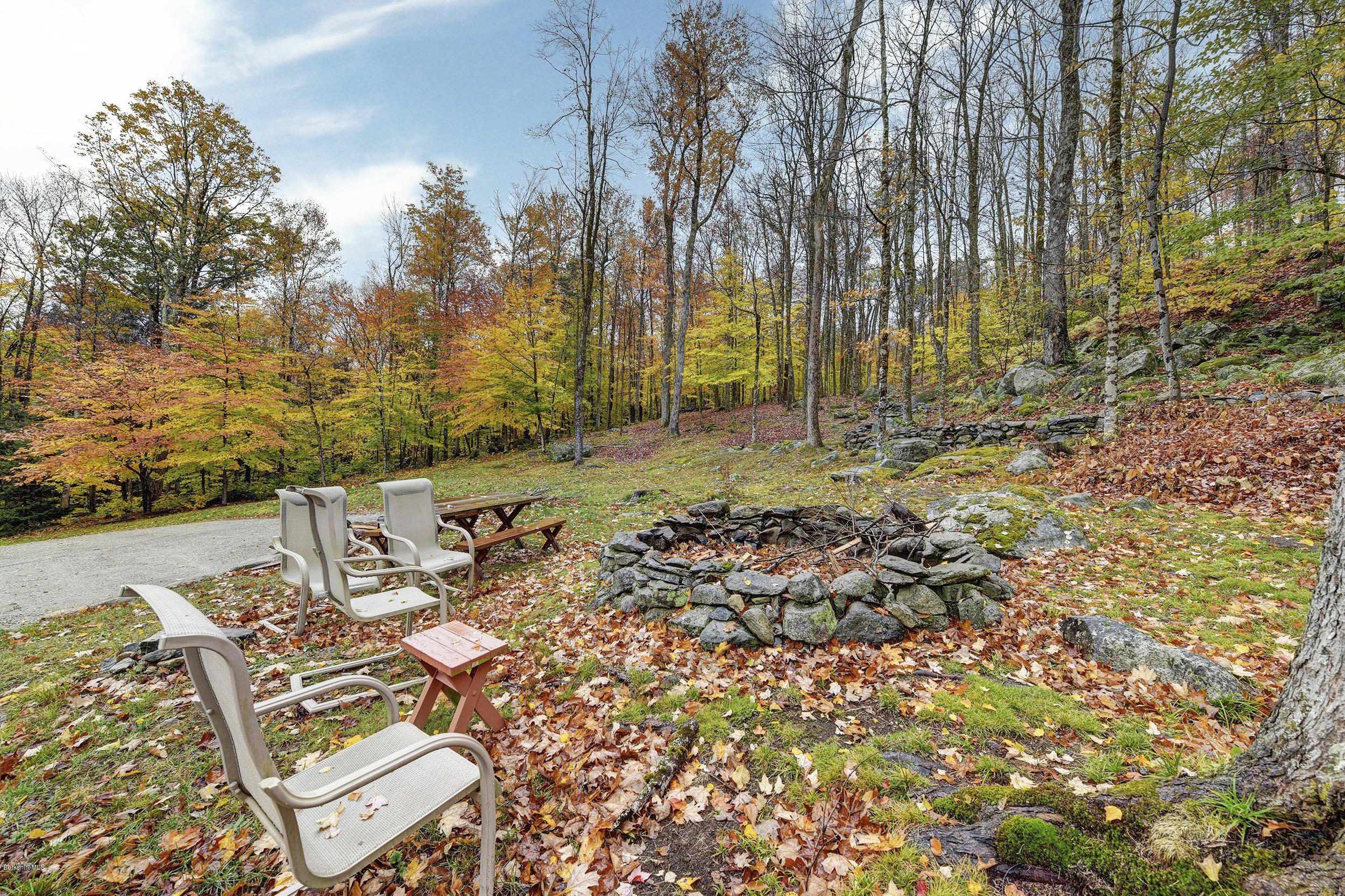 99 Jacobs Hollow Road Becket, MA 01223 - Photo 6 of 39 a view of swimming pool with lawn chairs and wooden fence