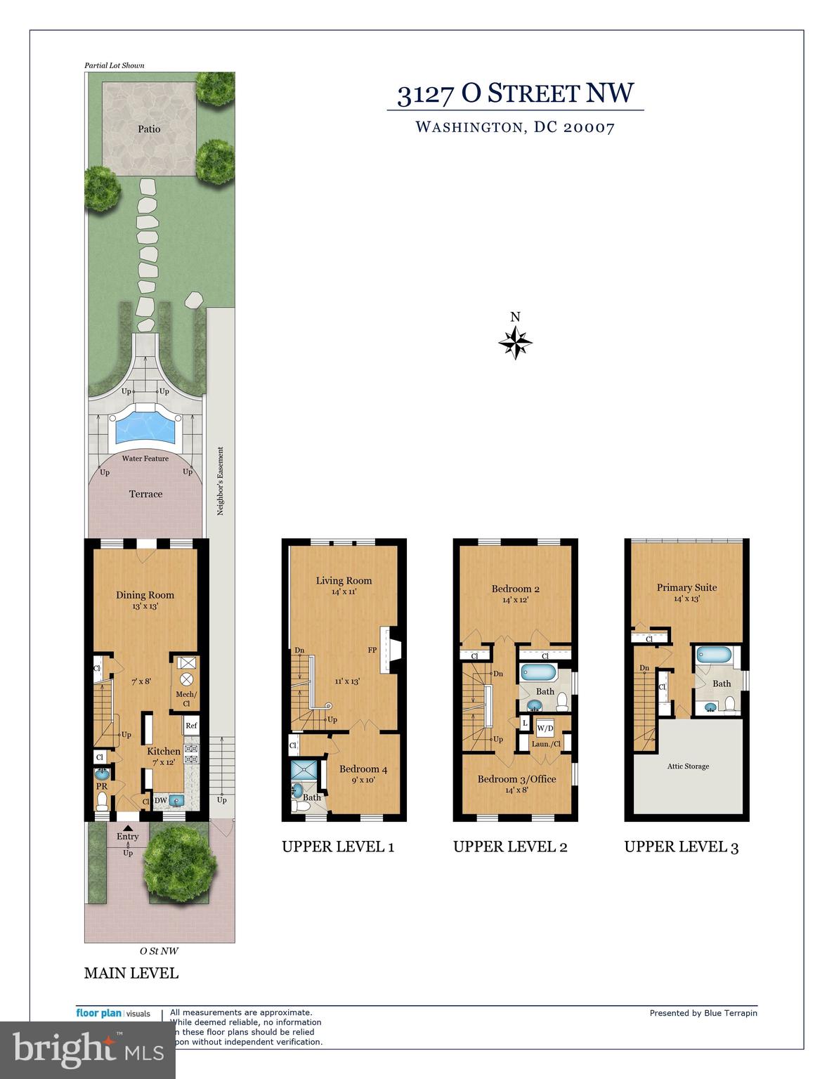 3127 O Street Northwest Washington, DC 20007 - Photo 11 of 11 a picture of a floor plan