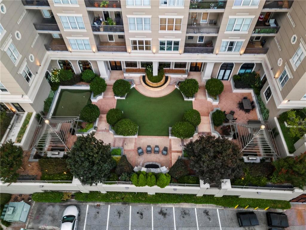 3334 Peachtree Road Northeast, Unit 1207 Atlanta, GA 30326 - Photo 26 of 31 an aerial view of multi story residential apartment building