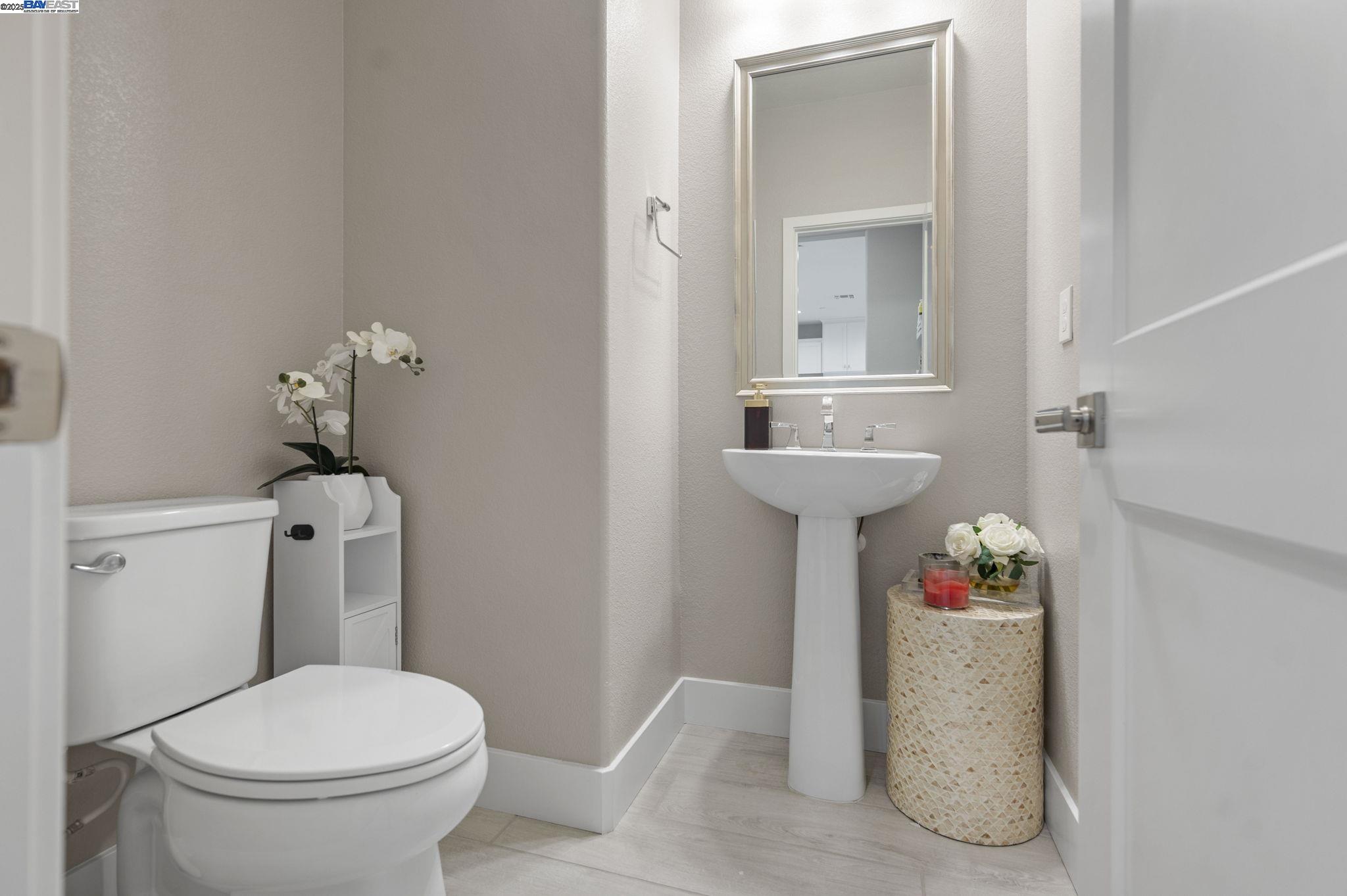 1605 Radiance Lane Modesto, CA 95356 - Photo 16 of 35 a bathroom with a sink toilet and a mirror