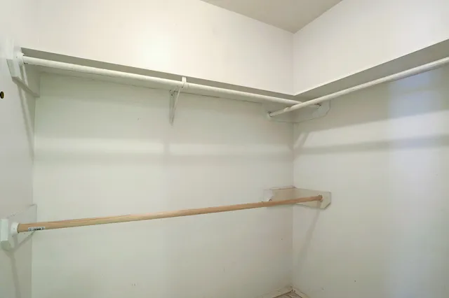 a close view of closet