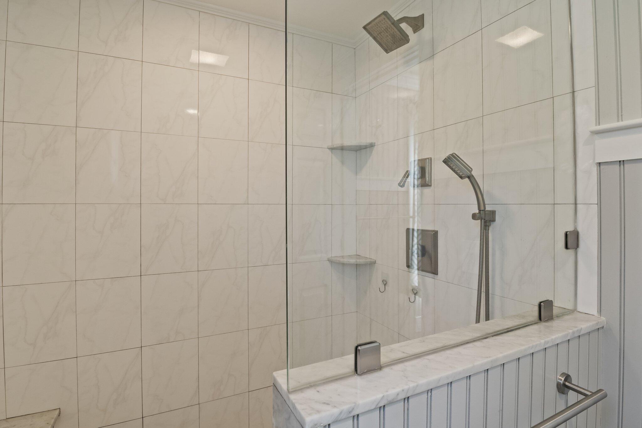 91 Shellback Way, Unit N Mashpee, MA 02649 - Photo 19 of 40 a bathroom with a granite countertop shower