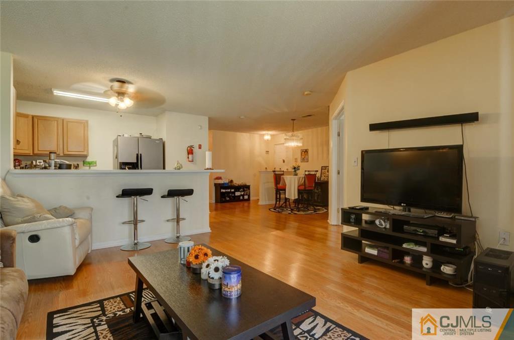 512 Edpas Road, Unit 512 New Brunswick, NJ 08901 - Photo 10 of 19 a living room with furniture and a flat screen tv