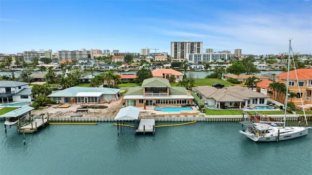 a view of a city with tall buildings
