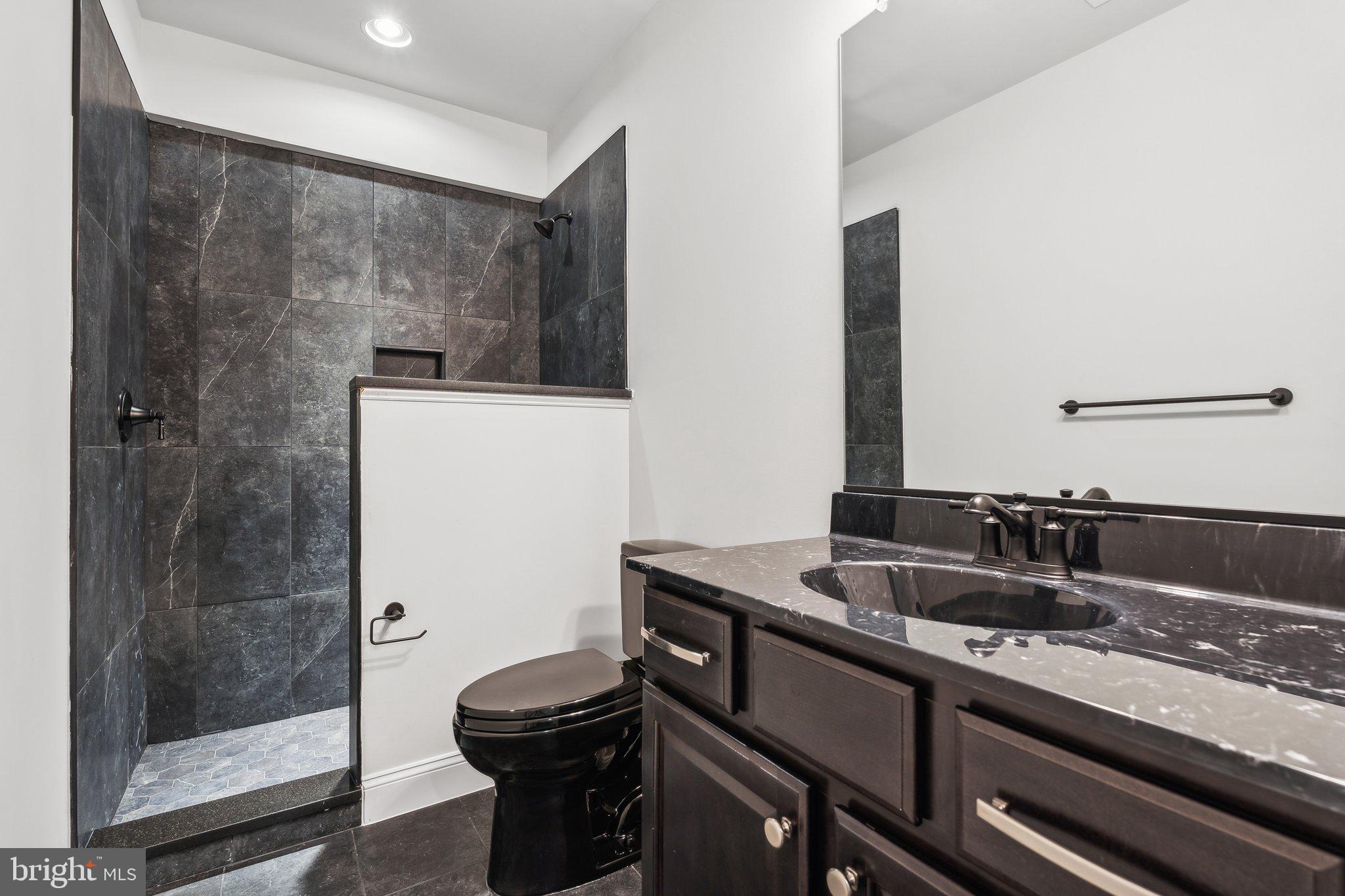 13749 Orlando Road Nokesville, VA 20181 - Photo 26 of 42 a bathroom with a sink a toilet and shower