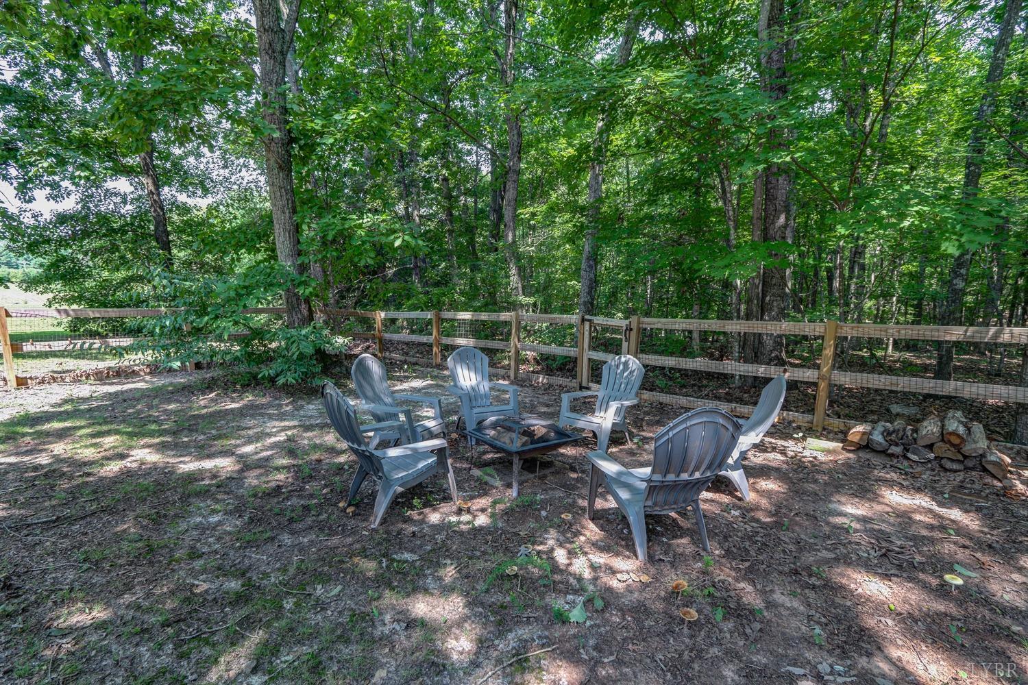 699 Gladys Road Gladys, VA 24554 - Photo 17 of 47 a view of a bench in a backyard