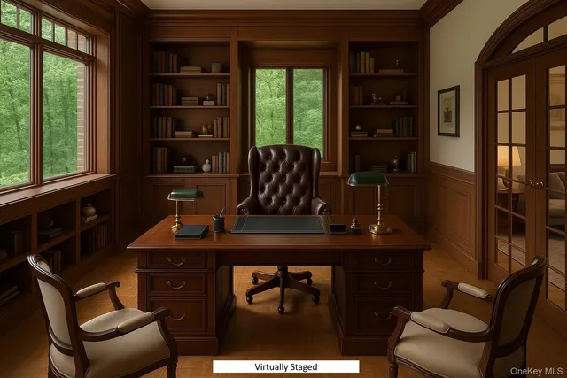 a kitchen with a sink dining table and chairs