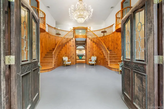 a view of an front door