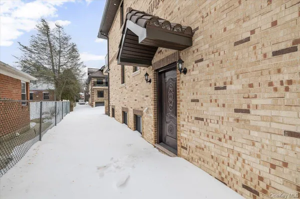 a view of road and building