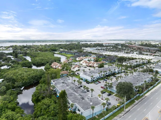 an aerial view of a houses