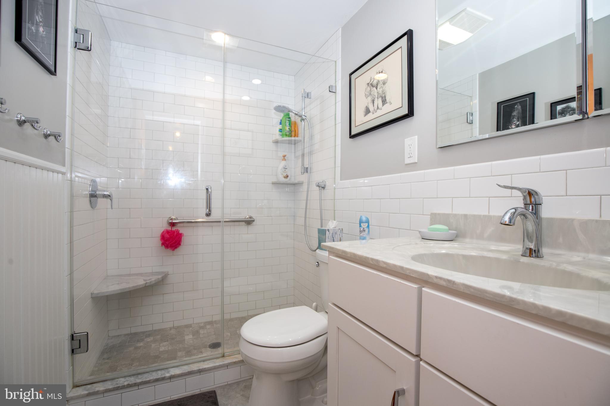 1373 Clarke Road Abington, PA 19001 - Photo 12 of 24 Updated Hall Bath with Walk-In Shower